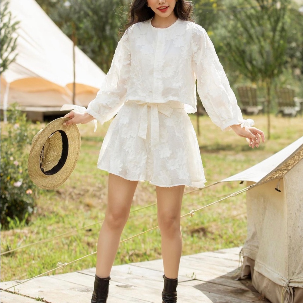 Lace Two piece set/ Top & shorts set